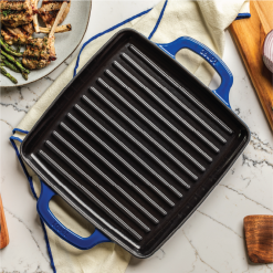 Alternative view of Lodge Castiron - USA Enamel 11 Inch Enameled Cast Iron Grill Pan