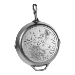 Lodge Castiron - Wildlife Series 12 Inch Cast Iron Elk Skillet