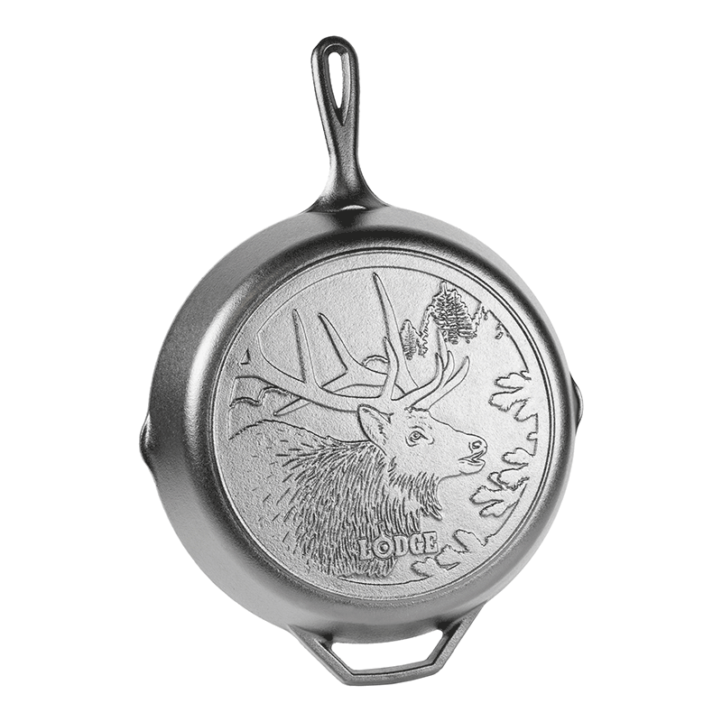 Lodge Castiron - Wildlife Series 12 Inch Cast Iron Elk Skillet