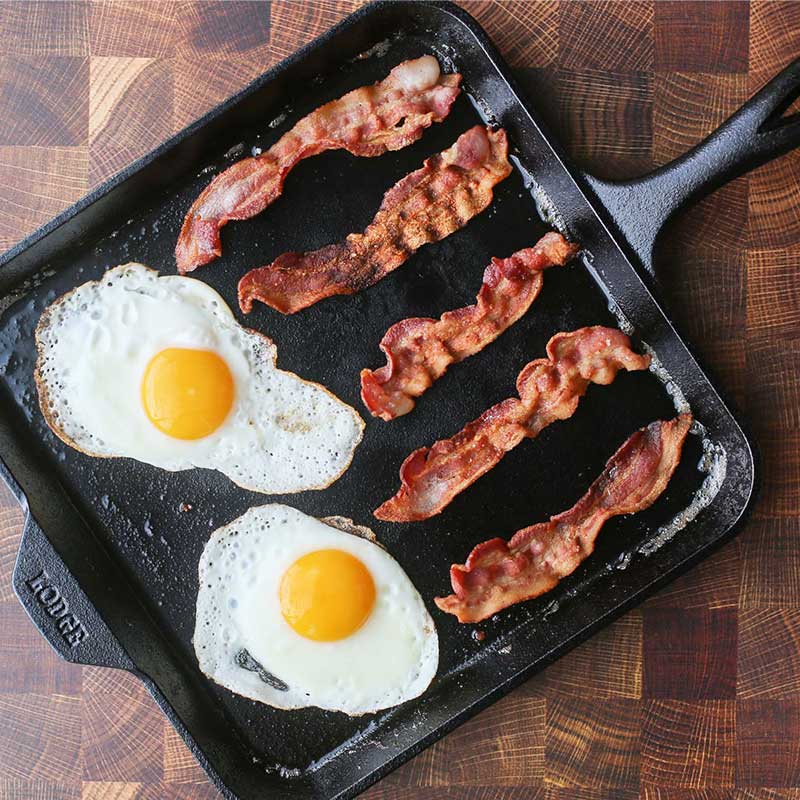Lodge Castiron - 11 Inch Seasoned Cast Iron Square Griddle - Image 3