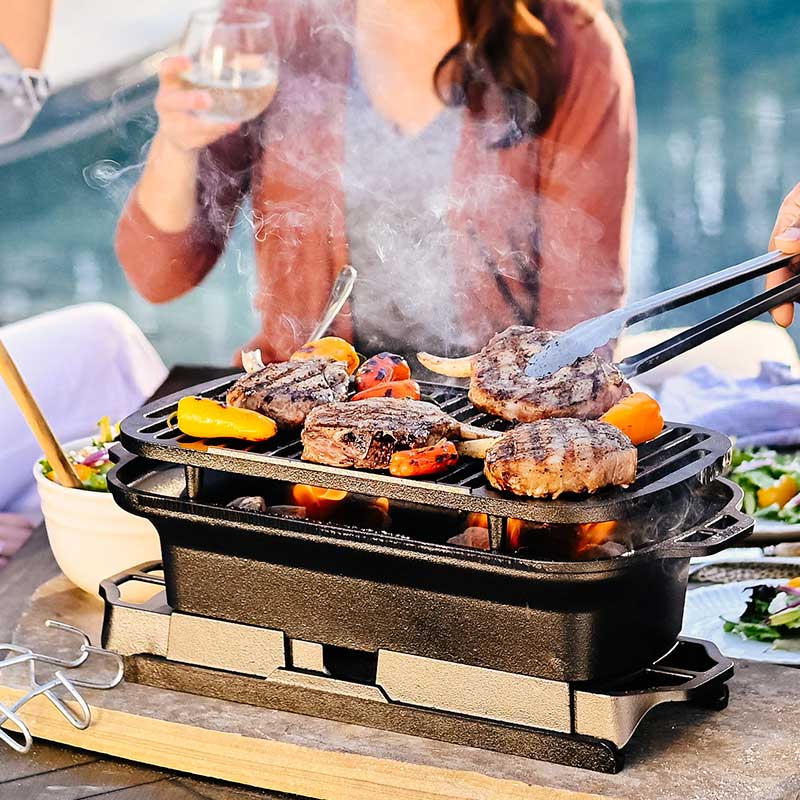 Lodge Ironware - Sportsman’s Pro Cast Iron Grill™ - Image 4