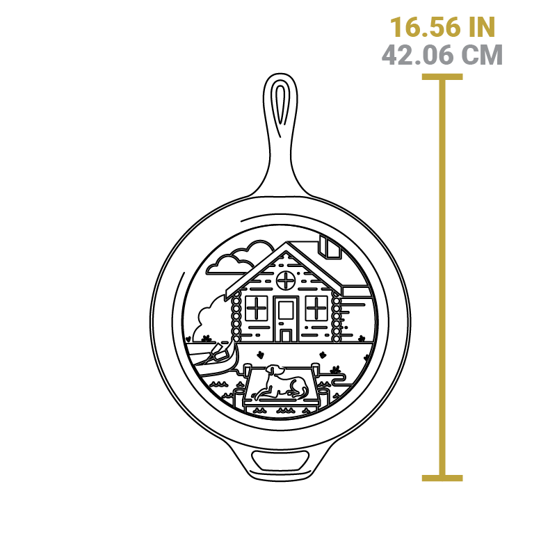 Lodge Castiron - Wanderlust 3.2 Quart Cast Iron Cabin Combo Cooker - Image 6
